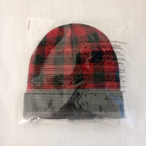 Spotted Zebra Boy's PLAID SKI MONSTER Hat Cap & Mitten  (4-7 Years). - Picture 5 of 5
